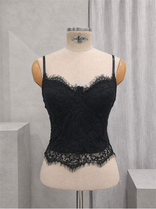 Bustino in pizzo SUSY MIX | NM238NERO